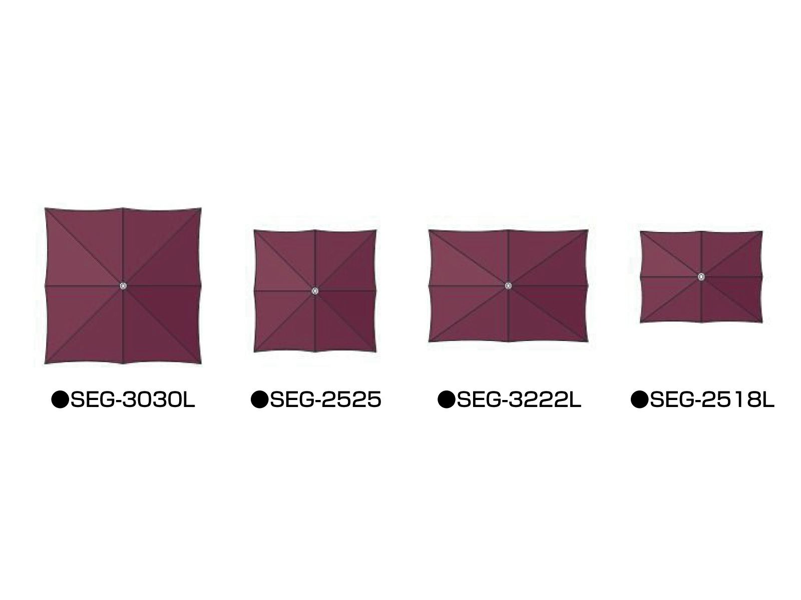 Fuji マーケットアンブレラ SEG 四角形